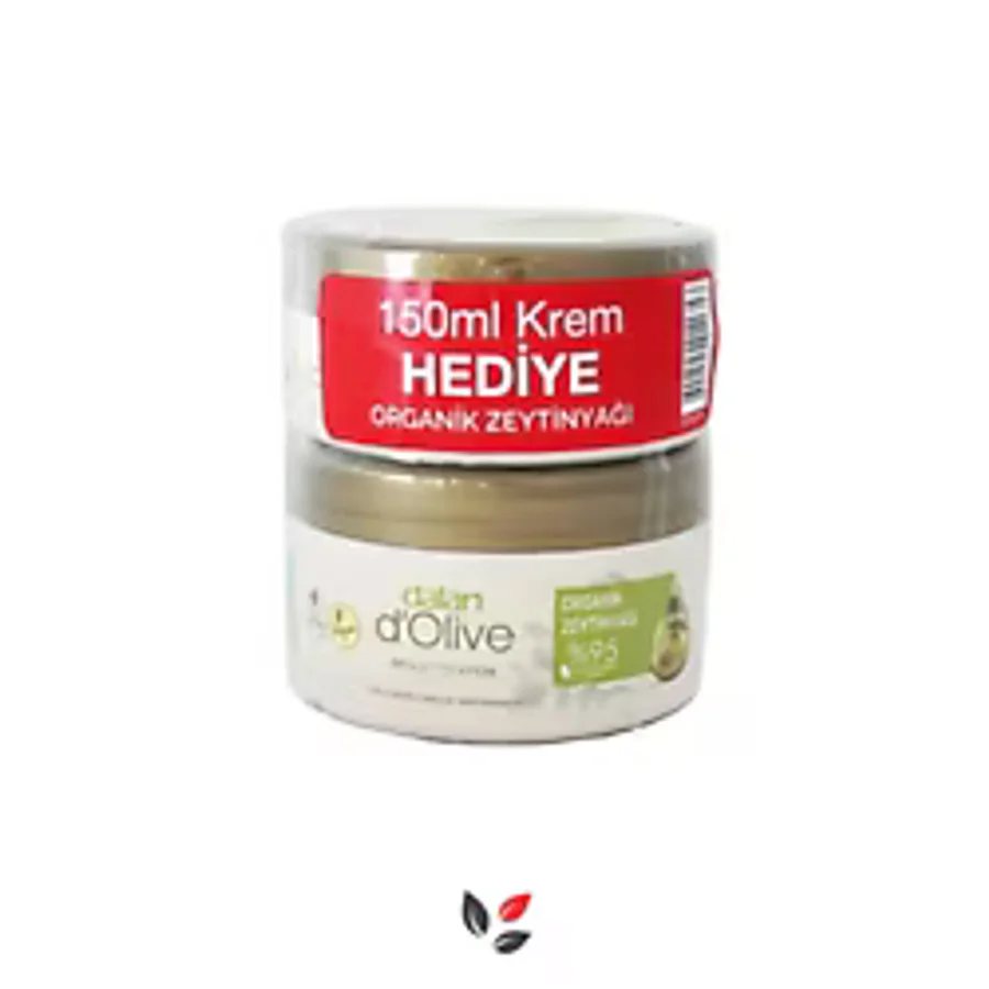 Dalan D'Olive Besleyici Organik Zeytinyağlı Kremi 250 ml + 150 ml Hediye