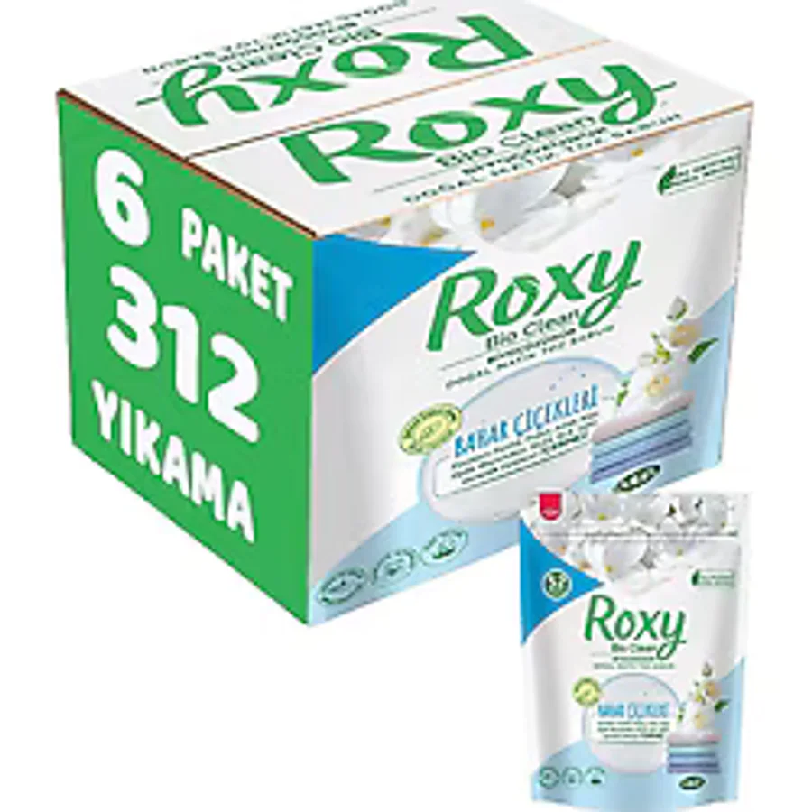 Dalan Roxy Bio Clean 1.6 kg 6'lı Paket Bahar Çiçekleri Sabun Tozu