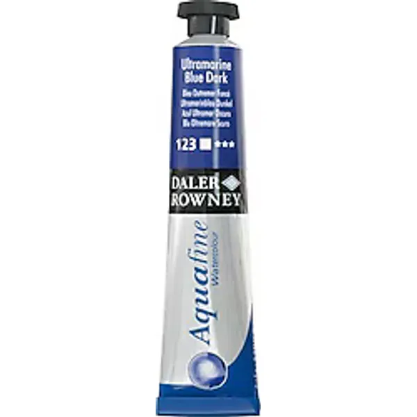 Daler-Rowney Aquafine Opak 15 ml Guaj Boya N:123 Ultramarine Blue Dark