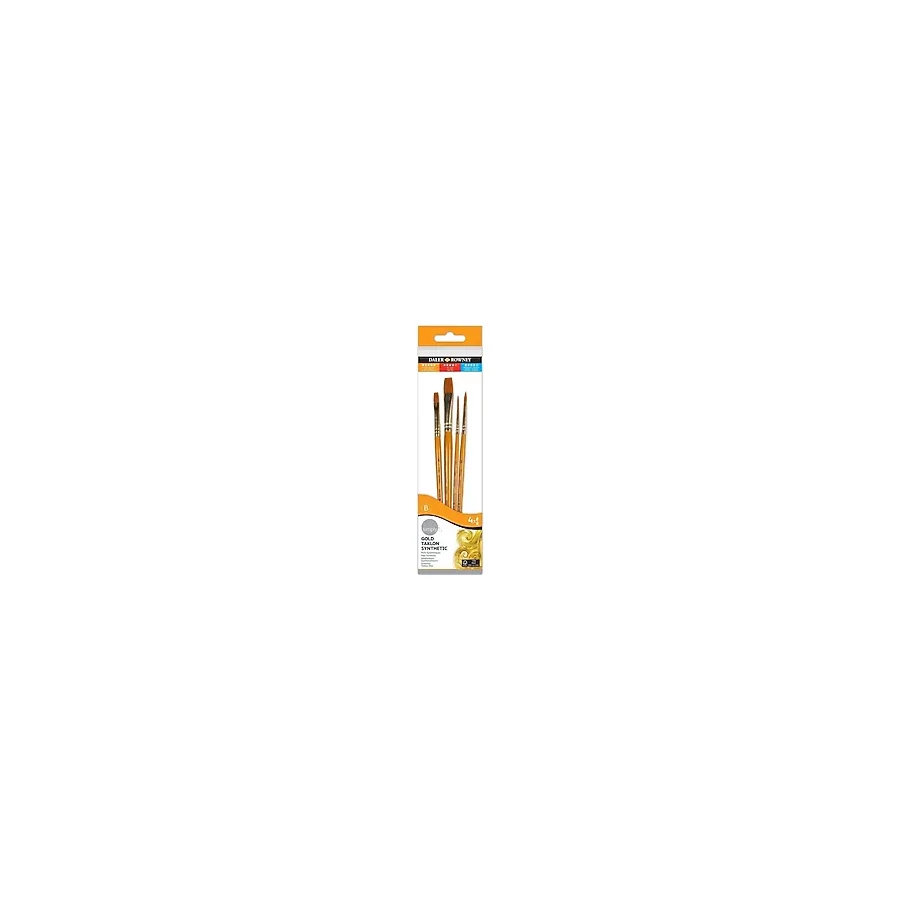 Daler Rowney Gold Taklon 4lü Kısa Fırça Seti 21620402