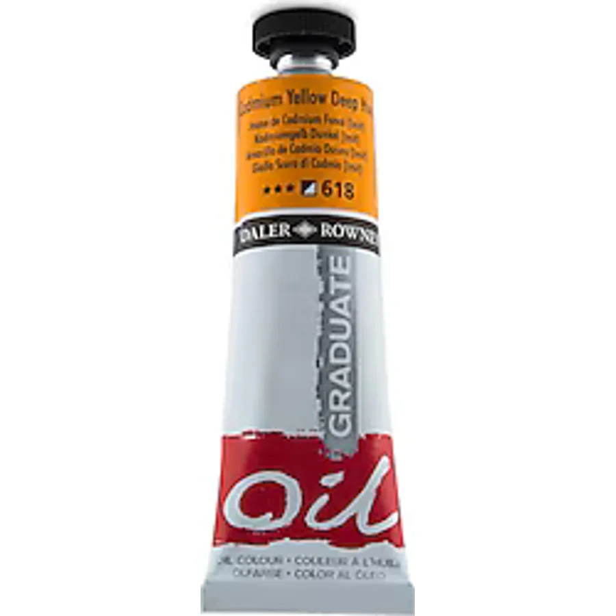 Daler-Rowney Graduate 38 ml Yağlı Boya N:618 Cadmium Yellow Deep Hue