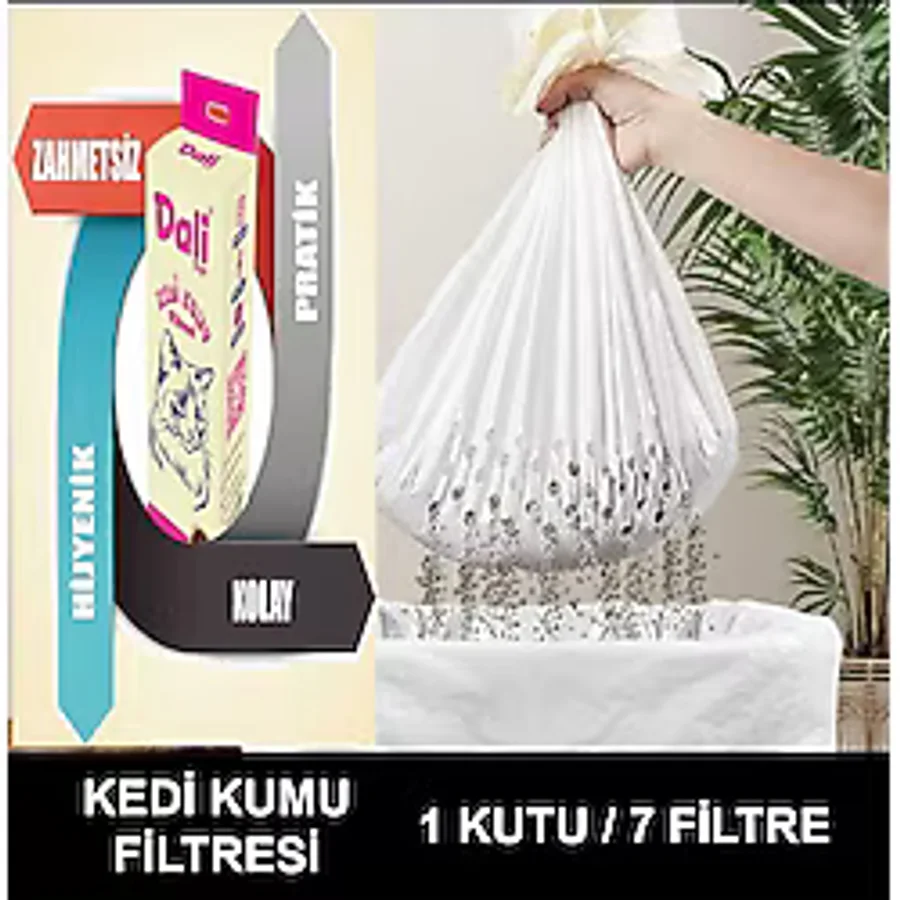 Dali Elekli Kedi Kumu Torbası 7 li