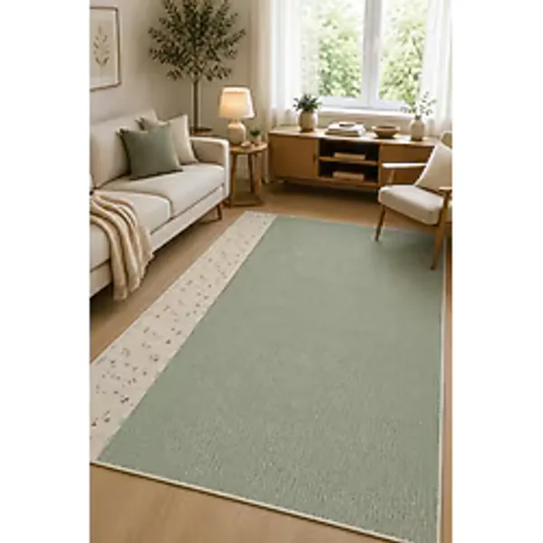 Dally Home Dijital Kaymaz Baskılı Yıkanabilir Desenli Salon Halısı Mutfak Halısı Yolluk