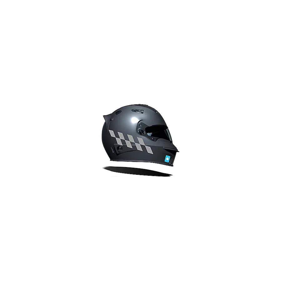 Damalı Kask Motosiklet Sticker Takımı Reflektif, Floresan, Parlak Düz, Özel Renkler Çınar Extreme Taş Grisi