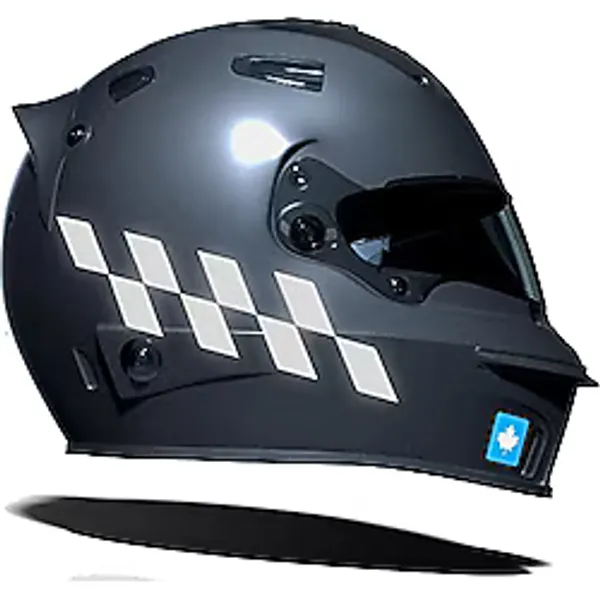 Damalı Kask Motosiklet Sticker Takımı Reflektif, Floresan, Parlak Düz, Özel Renkler Çınar Extreme Reflektif Gri