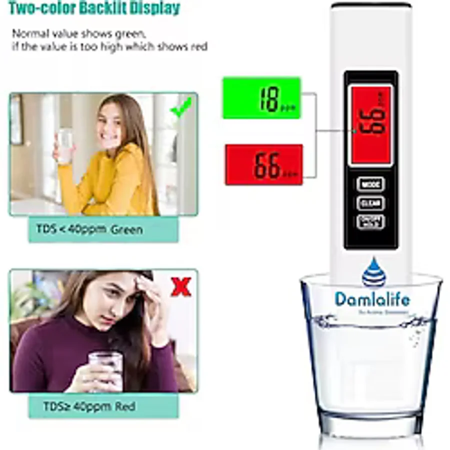 Damlalife Digital Tds Metre Termometreli Su Ölçme Aleti