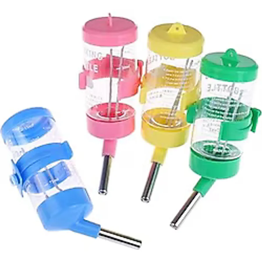 Damlatmayan Hamster ve Tavşan Suluğu 80 ml (Sarı)