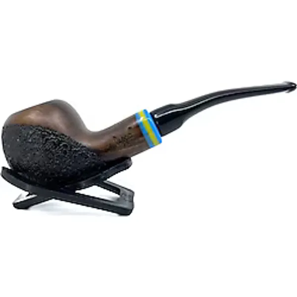 Dapper Bent Apple Briar (Gül Kökü) 9 mm Filtreli El Yapımı Pipo - 3569
