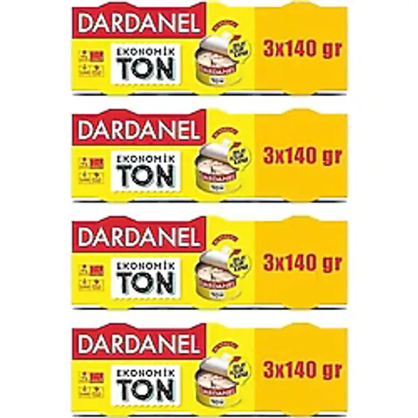 Dardanel Eko Ton Balığı 3X140 Gr X 4 Adet