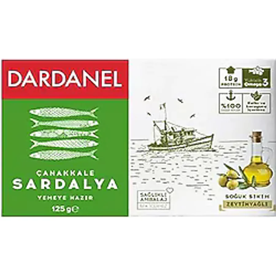 Dardanel Zeytinyağlı Çanakkale Sardalya 125 gr