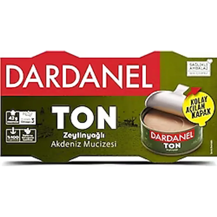 Dardanel Zeytinyağlı Ton Balığı 2x140 gr