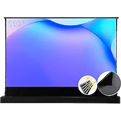 Dark 100" Ultra Kısa Atımlı UST ALR Ortam Işığı Engelleyen Yukarı Açılır Motorlu Lazer 4K Projeksiyon Ekranı