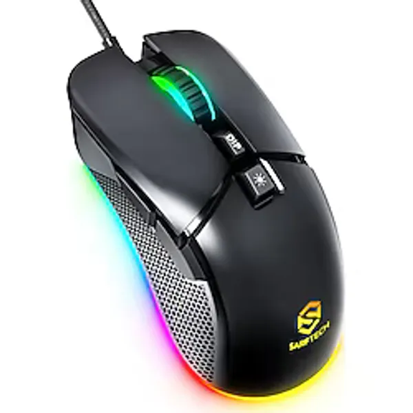 DarkRage Siyah Rgb 7 Tuşlu Drag Click 7.200Dpi Makrolu Yazılım App Destekli Gaming Oyuncu Mouse