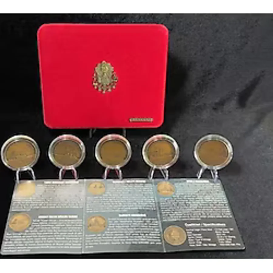 Darphane 2015 Çanakkale Zaferi'nde Türk Donanması - Bronz Sikke Hatıra Para Seti Kutulu Sertifikalı