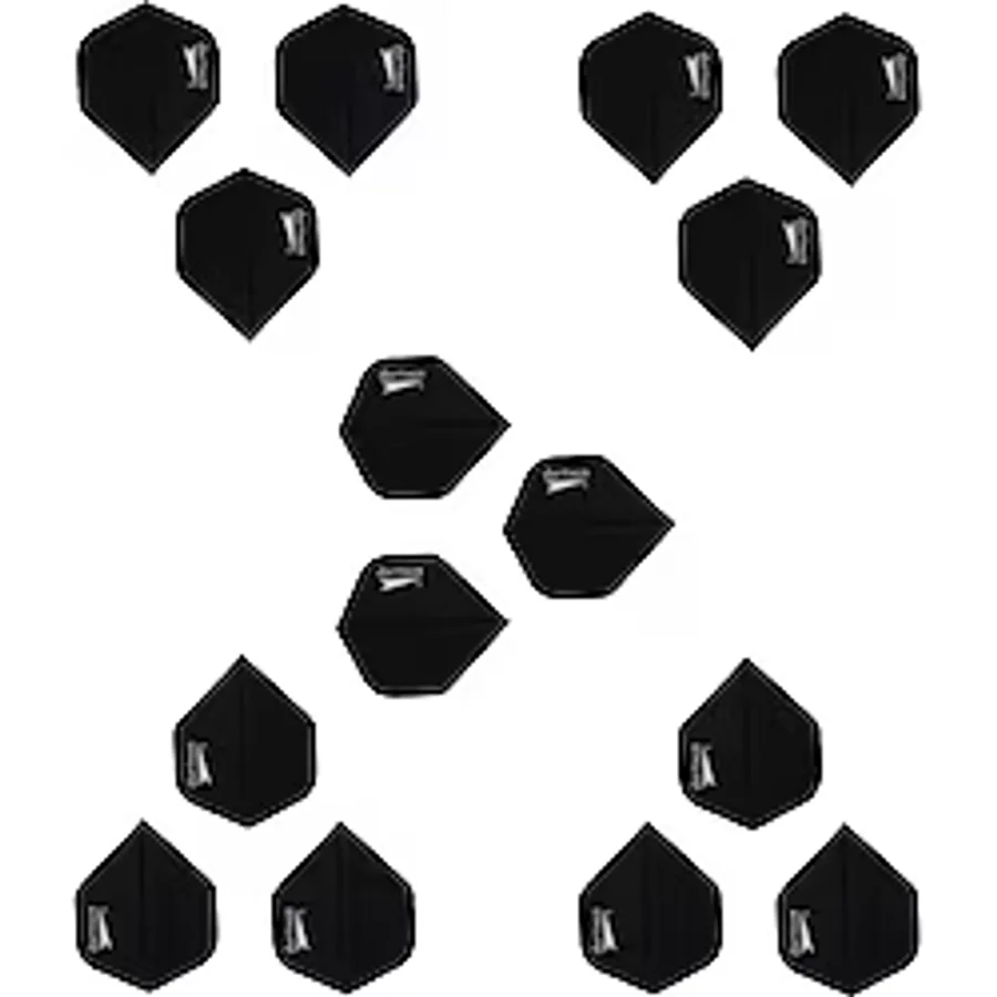 DARTSAN 5 Set (15 ADET) Dart Flight-flayt. 100 Micron Pet Siyah