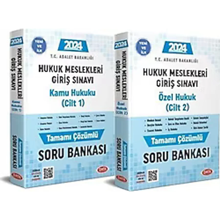 Data Yayınları 2024 Hukuk Meslekleri Giriş Sınavına Hazırlık Soru Bankası 1-2