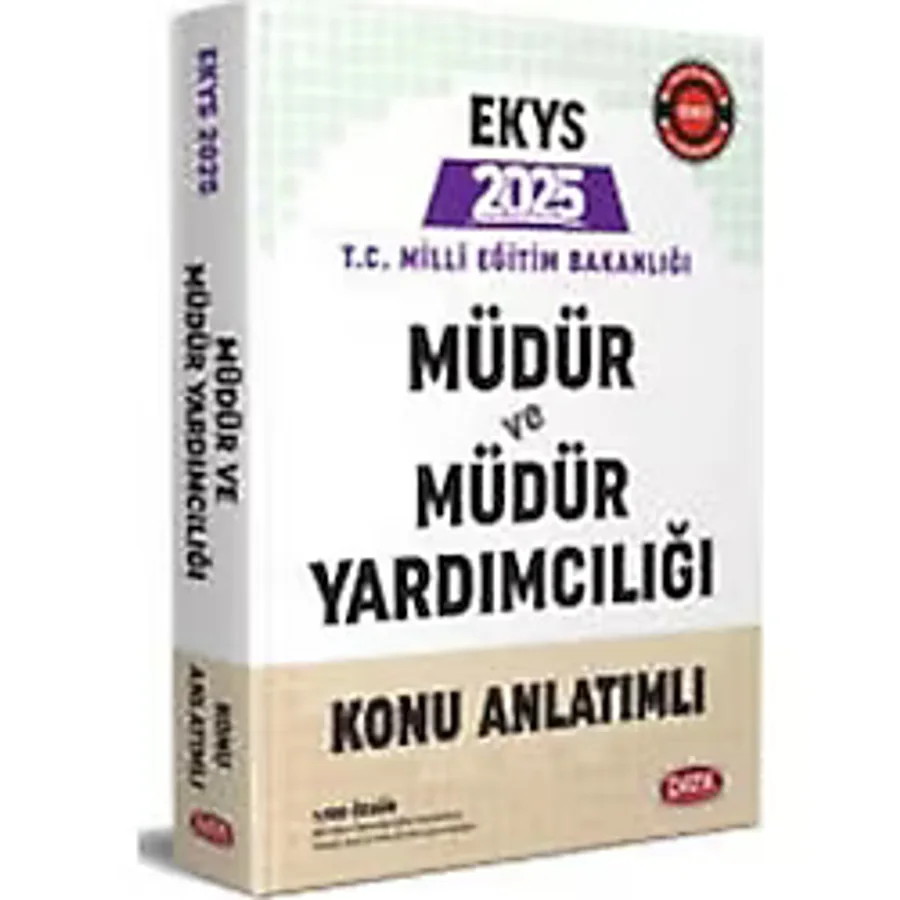 Data Yayınları 2025 Meb Ekys Müdür Ve Müdür Yardımcılığı Konu Anlatımlı Data