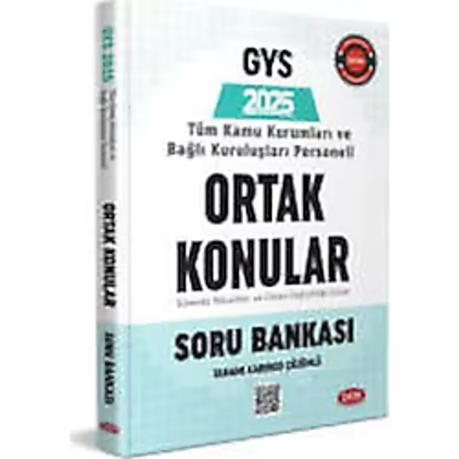 Data Yayınları 2025 Türkiye Kamu Kurumları ve Bağlı Kuruluşları Personeli GYS ve Unvan Değişikliği Ortak Konular Soru Bankası