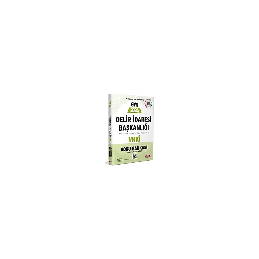 Data Yayınları 2026 Gelir İdaresi Başkanlığı VHKİ GYS Soru Bankası (Karekod Çözümlü)
