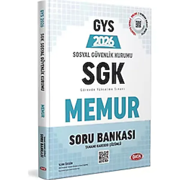Data Yayınları 2026 Sosyal Güvenlik Kurumu (SGK) Memur GYS Soru Bankası (Tamamı Karekod Çözümlü)
