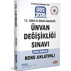 Data Yayınları 2026 T.C. Tarım ve Orman Bakanlığı Unvan Değişikliği Sınavı Ortak Konular Konu Anlatımlı