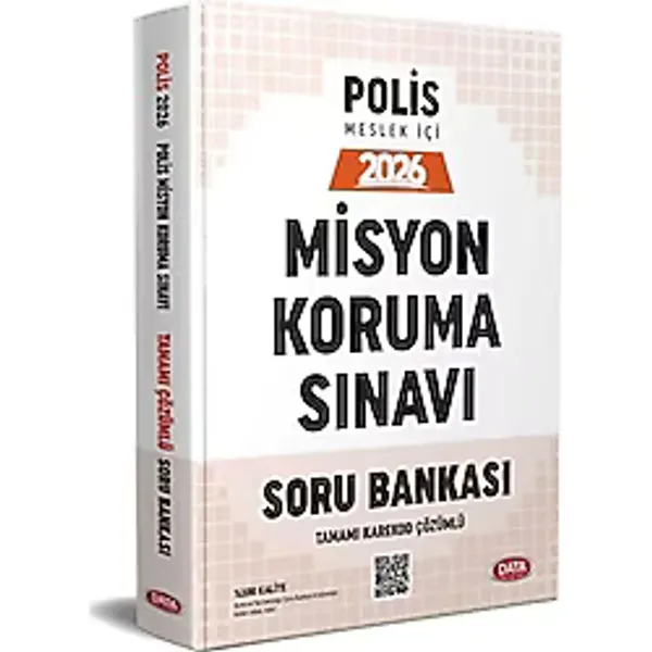 Data Yayınları Data 2026 Polis Misyon Koruma Sınavı Tamamı Çözümlü Soru Bankası