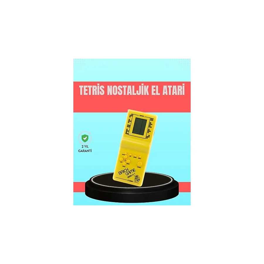 Datatek Retro Tetris El Aterisi - Pil ile Çalışan Taşınabilir Mini Oyun Konsolu