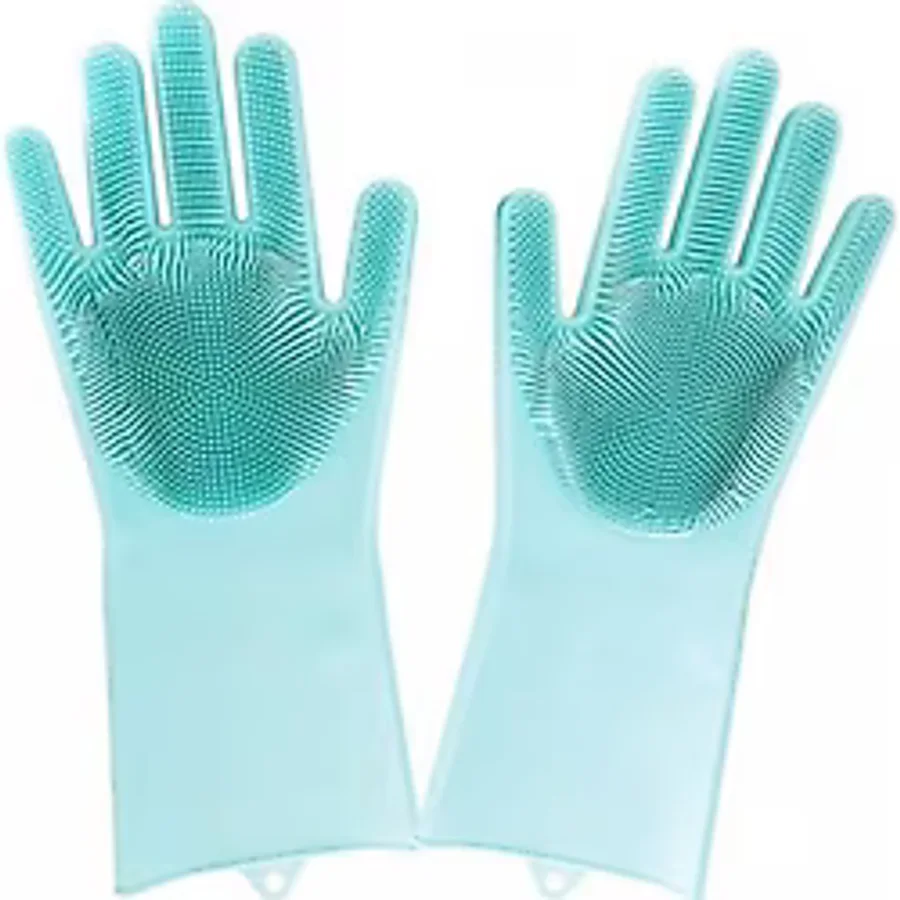 Datatek Sihirli Isıya Dayanıklı Silikon Çok Amaçlı Bulaşık Eldiven Fırçası Magic Gloves