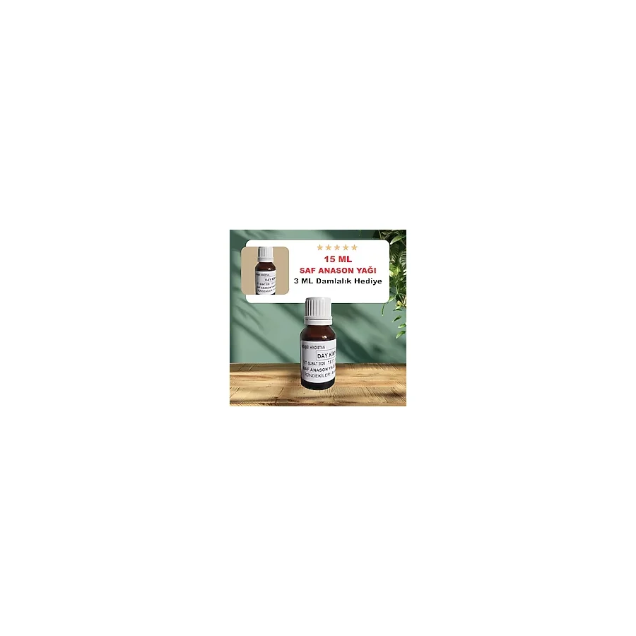 Day Saf Anason Yağı 15 Ml 5 Litre Uyumlu (3 Ml Damlalık Hediye)