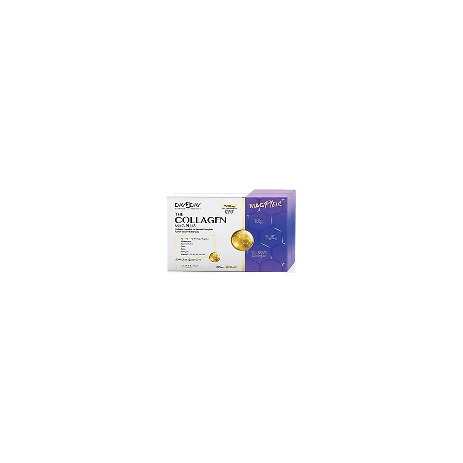 Day2Day The Collagen Mag Plus 30 Saşe Karpuz Çilek Kolajen İçeren Yetişkinler İçin Besin Takviyesi