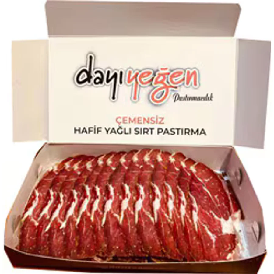 Dayı Yeğen 1 kg Kayseri Çemensiz Hafif Yağlı Sırt Pastırma