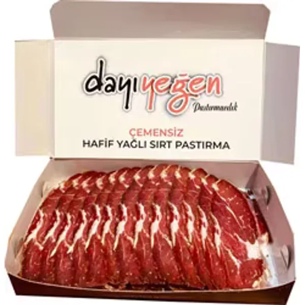 Dayı Yeğen 250 gr Kayseri Çemensiz Hafif Yağlı Sırt Pastırma