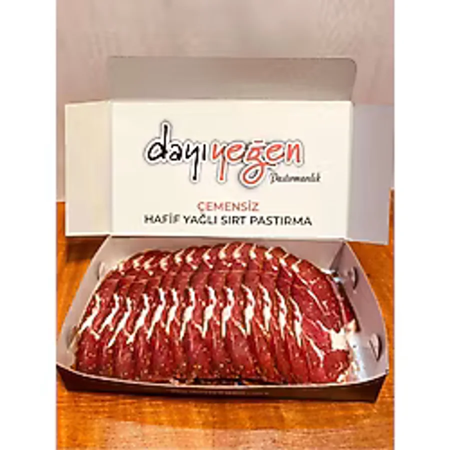 Dayıyeğen Çemensiz Hafif Yağlı Sırt Pastırma 250 Gr- Kayseri
