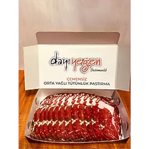 Dayıyeğen Çemensiz Orta Yağlı Tütünlük Pastırma- 1 Kg