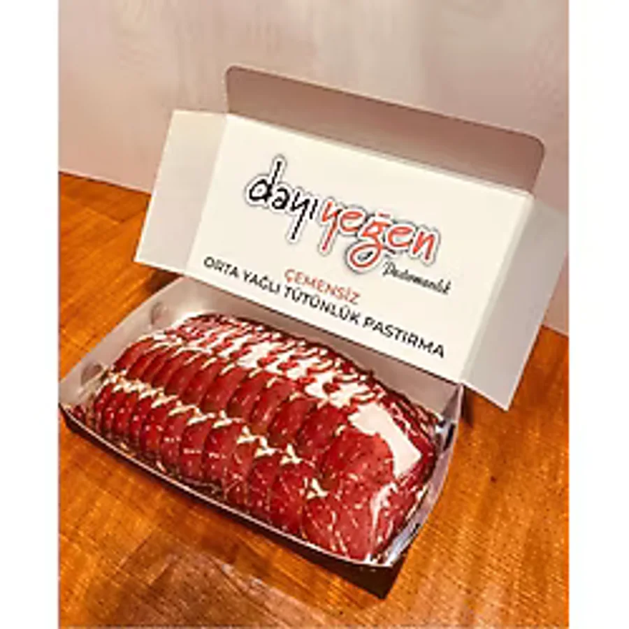 Dayıyeğen Çemensiz Orta Yağlı Tütünlük Pastırma 250 Gr- Doğal