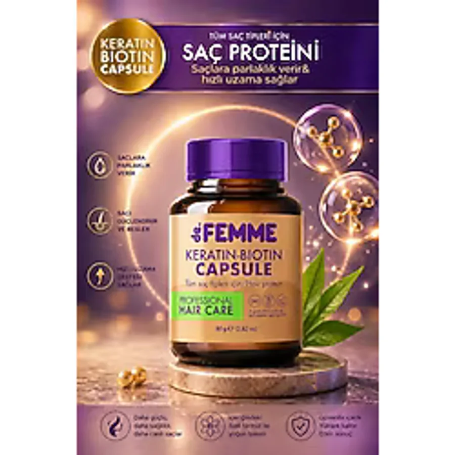 De Femme Saç Bakım Proteini /dökülmelere Ve Yıpranmalara Karşı Hair Profosyonel Saç Bakımı Özel Ürün