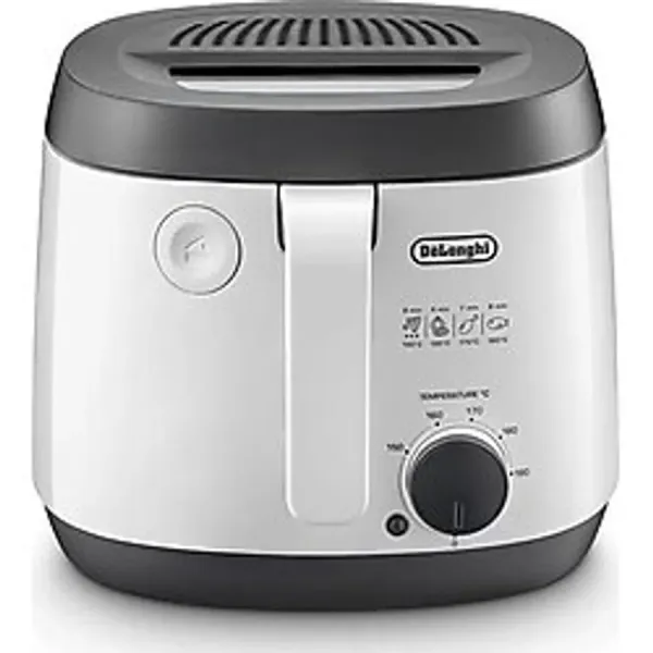 De'longhi Klasik 1 kg Fritöz - 1800W Güç , 1 kg Kapasite - 150-190°C, 2l Yağ Kapasitesi, Koku Filtresi, Kolay Temizlik - 1BW-Beyaz