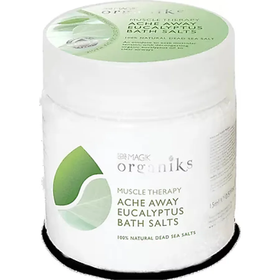 Dead Sea Spa Magik Organiks Ache Away Eucalyptus Bath Salts 550g