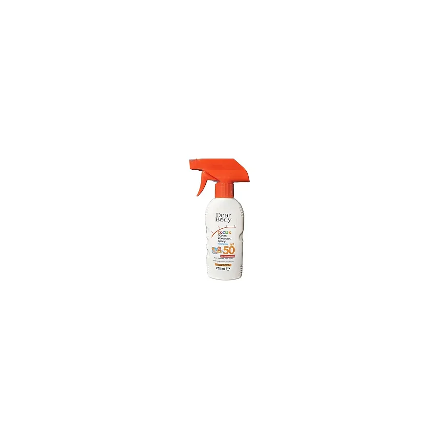 Dear Body Çocuk Güneş Kremi Koruyucu Sprey SPF50 Tüm Cilt Tipleri İçin Renksiz 200 ml