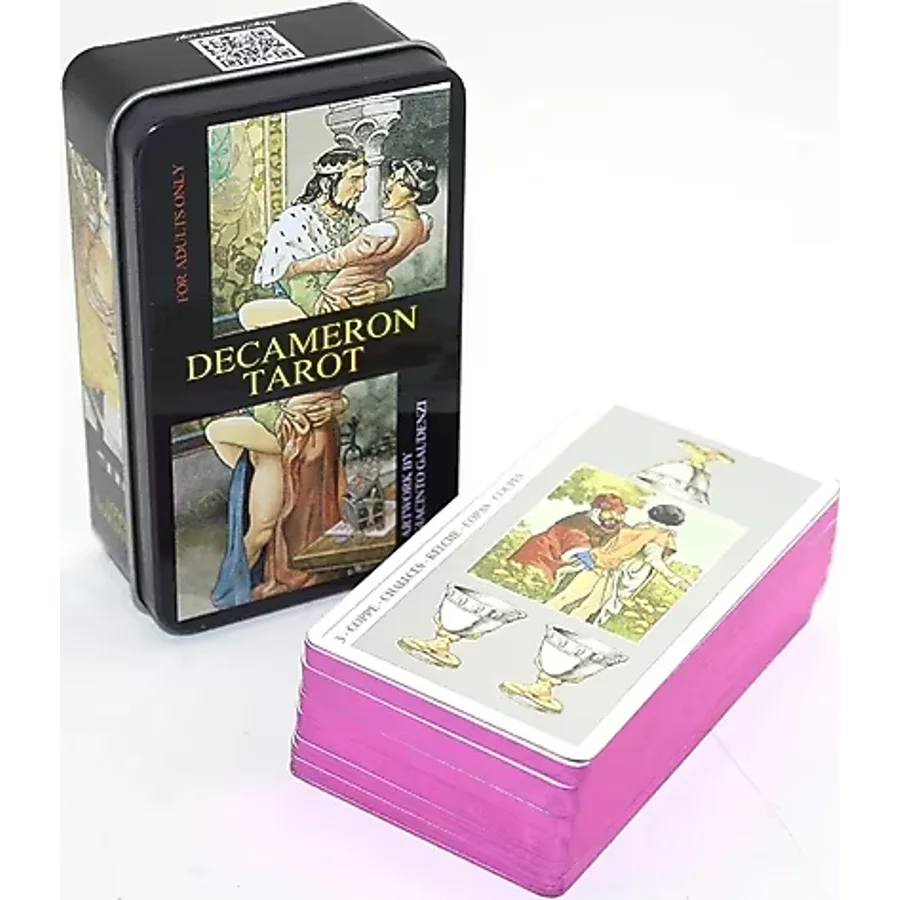 Decameron Metal Kutulu Tarot Kartı Alk2768