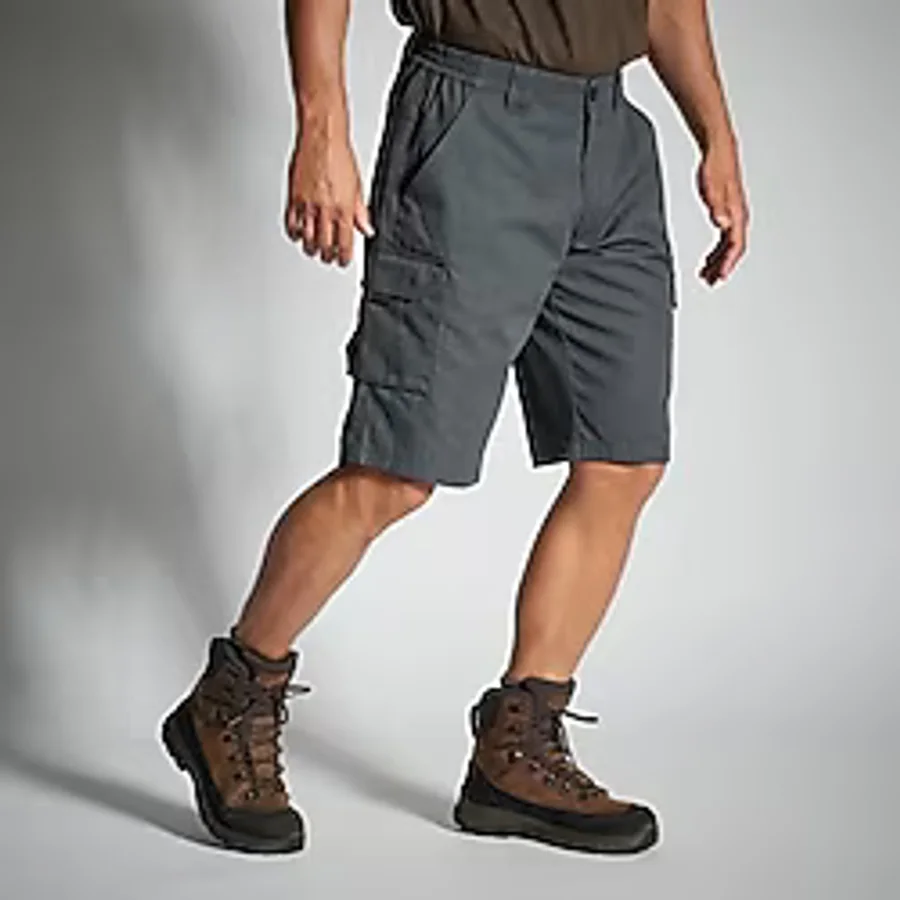 Decathlon Solognac Bermuda Kargo Şort - Avcılık Ve Doğa Gözlemi - Gri - 500