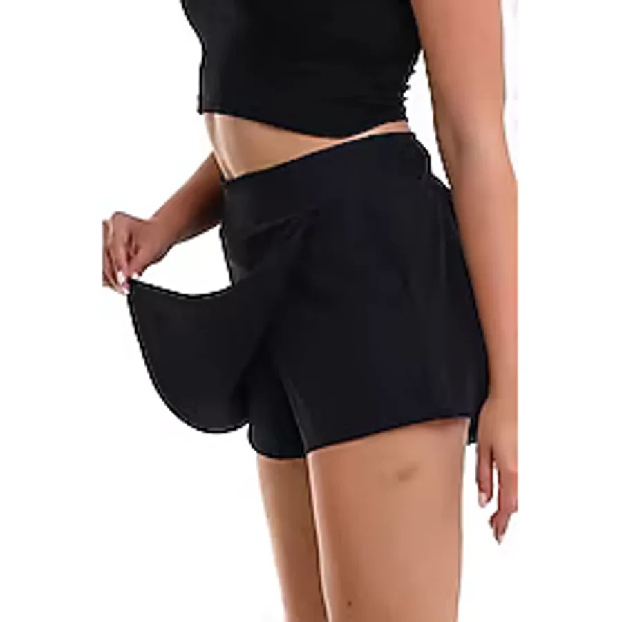 Dechival Kadın Sporcu Şort Etek-Tenis-Antreman Şortu /Women Athlete Shorts Skırt/Qadın İdman Yubka-Şort