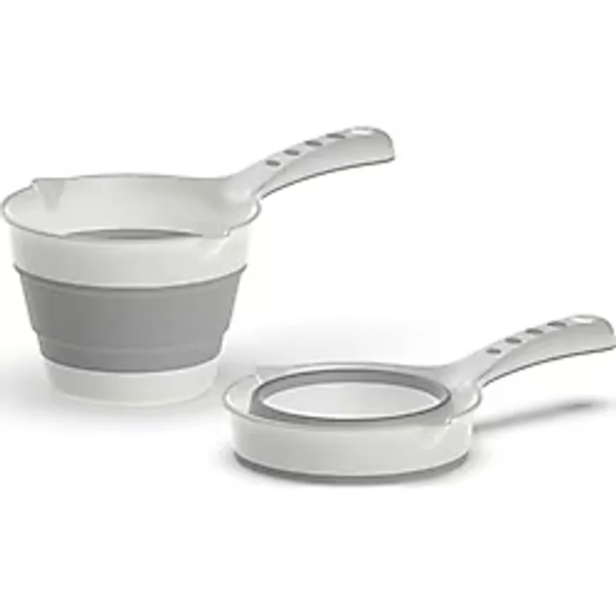 Deconox Katlanabilir Maşrapa, Katlanır Banyo Maşrapası, Akordiyon Koçero (27cmx17cmx4cm)