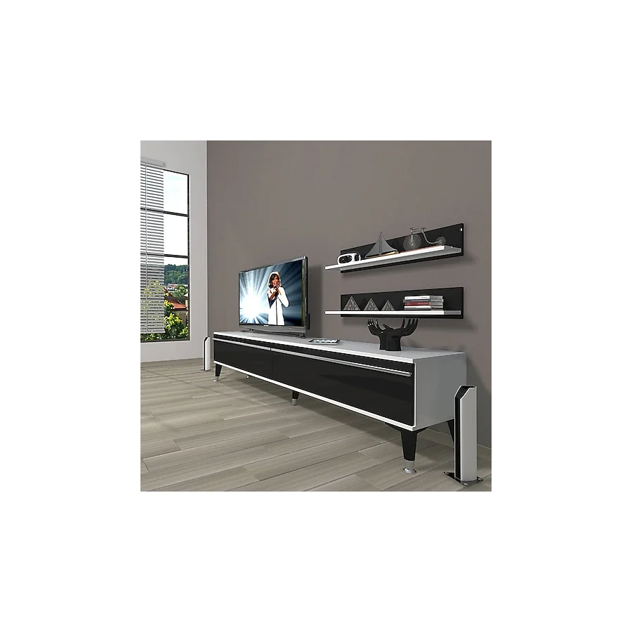 Decoraktiv Eko 4 MDF STD Silver TV Ünitesi