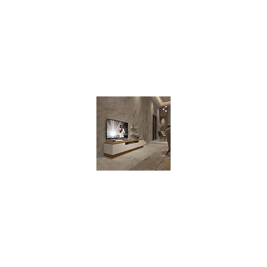 Decoraktiv Trendstyle 4s Mdf Tv Ünitesi Tv Sehpası - Pera - Beyaz