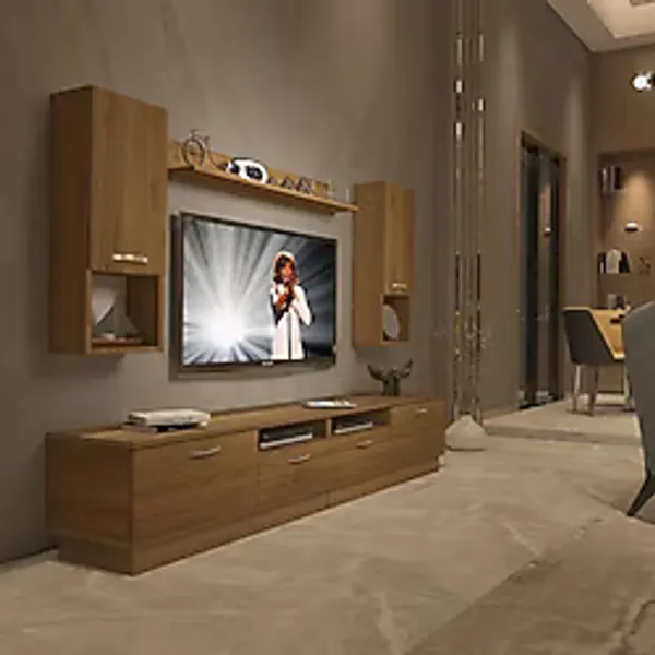 Decoraktiv Trendstyle 5220da Mdf Tv Ünitesi Tv Sehpası Naturel Pera