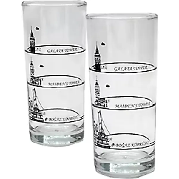 Decorium İstanbul Bosphorus 4'lü Cam Rakı Bardağı