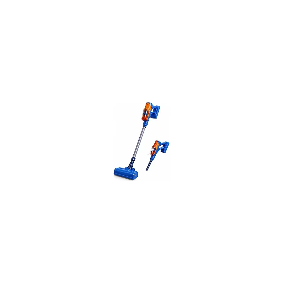 Dede Mini Clean Elektronik Oyuncak Süpürge 2'si 1 Arada Sesli Dikey ve El Süpürgesi 70 cm