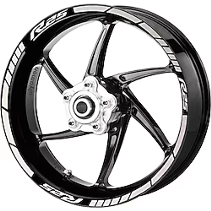 Deeb Yamaha R25 Jant Şeridi Beyaz Beyaz Model X