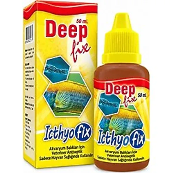 Deep Fix Ichthyo-Fix Beyaz Benek Akvaryum Balık Bakım Solüsyonu 50 ml